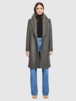 HisoCashmere Blend Coat - Taupe