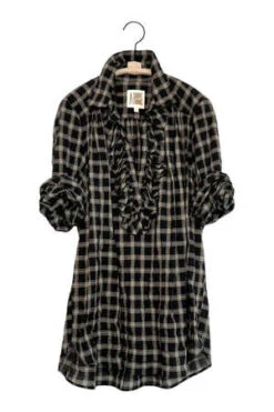 A Shirt ThingCeline Blouse - Black Plaid