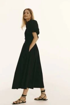 Le Petit TrouCharlie Dress - Black -ULLA JOHNSON Clothing Shop Charlie Dress Black 20231004221257 1