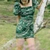 Sea New YorkCharlough Mini Dress - Green -ULLA JOHNSON Clothing Shop Charlough Mini Dress 20231101155635