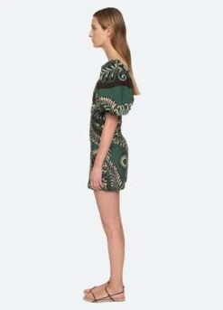 Sea New YorkCharlough Mini Dress - Green -ULLA JOHNSON Clothing Shop Charlough Mini Dress 20231101155636 2
