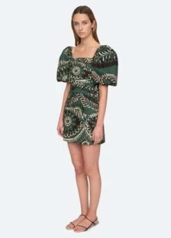 Sea New YorkCharlough Mini Dress - Green -ULLA JOHNSON Clothing Shop Charlough Mini Dress 20231101155636 3