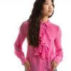 GanniChiffon Ruffle Shirt