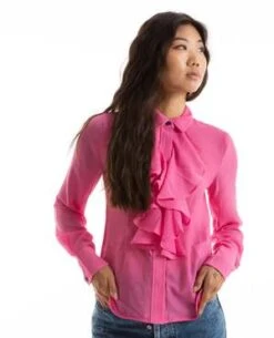 GanniChiffon Ruffle Shirt