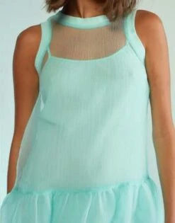 CYNTHIA ROWLEYChloe Organza Dress - Mint -ULLA JOHNSON Clothing Shop Chloe Organza Dress 20230810184918 2