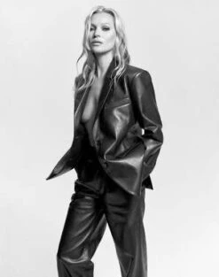 Anine BingRecycled Leather Classic Blazer - Black