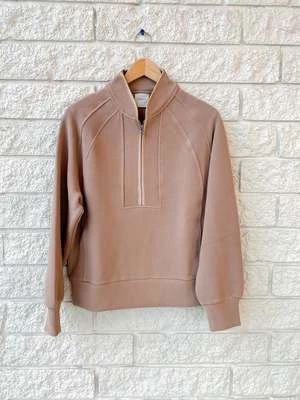 VarleyCortina Half Zip Sweat - Portabella 3 VarleyCortina Half Zip Sweat - Portabella