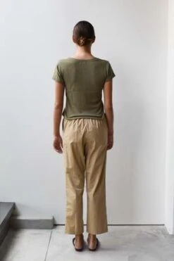 At Dawn.Cotton Poplin Trouser -ULLA JOHNSON Clothing Shop Cotton Poplin Trouser 20231020053556 2