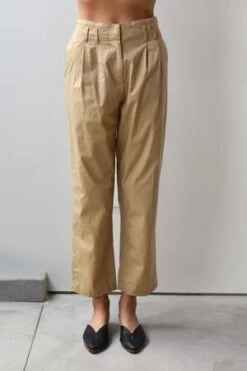 At Dawn.Cotton Poplin Trouser -ULLA JOHNSON Clothing Shop Cotton Poplin Trouser 20231020053556
