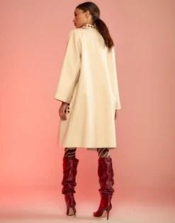 CYNTHIA ROWLEYStudded Vegan Leather Coat -ULLA JOHNSON Clothing Shop Cynthia Rowley Studded Vegan Leather Coat 20231013183405