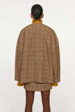 RodebjerDorila Check Coat - Caramel/Brown 10 RodebjerDorila Check Coat - Caramel/Brown -ULLA JOHNSON Clothing Shop DORILA CHECK COAT 20230819164339 1