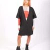 MM6 Maison MargielaDeep V T-shirt Dress - Black