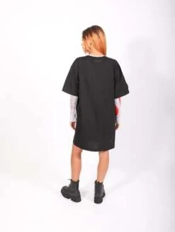 MM6 Maison MargielaDeep V T-shirt Dress - Black -ULLA JOHNSON Clothing Shop Deep V T shirt Dress in Black by MM6 Maison Margiela 20231018194557 1