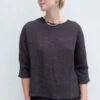 Black CraneDolman Top - Graphite -ULLA JOHNSON Clothing Shop Dolman Top Graphite 20230901190407