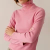 Donni.Rib Turtleneck - Bonbon -ULLA JOHNSON Clothing Shop Donni Rib Turtleneck Bonbon 20231006020722