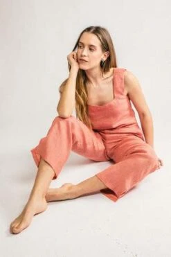 Clō StoriesCl Stories Doris Bio Organic Linen Pants - Gingham