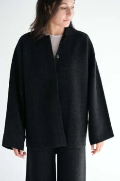 Lauren ManoogianDouble Knit Jacket - Black Melange