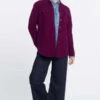 Heidi SaysDouble Knit Shacket - Plum -ULLA JOHNSON Clothing Shop Double Knit Shacket 20231016023036