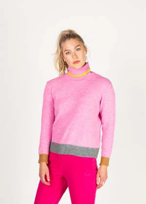 Dr. Bloom BarcelonaDr. Bloom Prince Turtleneck Sweater - Pink 5 Dr. Bloom BarcelonaDr. Bloom Prince Turtleneck Sweater - Pink - Image 3