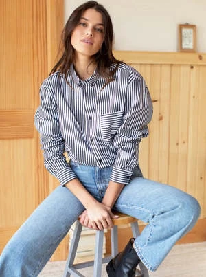 Emerson FryRyan Stripe Shirt - Black Stripe 2 Emerson FryRyan Stripe Shirt - Black Stripe