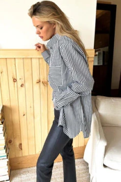 Emerson FryRyan Stripe Shirt - Black Stripe 10 Emerson FryRyan Stripe Shirt - Black Stripe -ULLA JOHNSON Clothing Shop EMERSON FRY RYAN STRIPE SHIRT 20231011022948