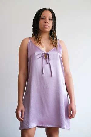 Eliza FaulknerDrew Slip Dress - Purple 6 Eliza FaulknerDrew Slip Dress - Purple - Image 4