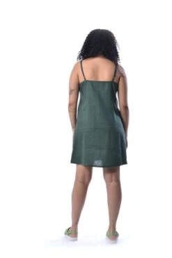 Eliza FaulknerLinen Slip Dress - Forest Green -ULLA JOHNSON Clothing Shop Eliza Faulkner Linen Slip Dress Forest Green 20220811000336 1