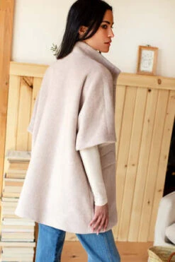 Mabel And MossEmerson Fry Layering Jacket - Sand Wool Mohair 15 Mabel And MossEmerson Fry Layering Jacket - Sand Wool Mohair -ULLA JOHNSON Clothing Shop Emerson Fry Layering Jacket in Sand Wool Mohair 20231027165840 2