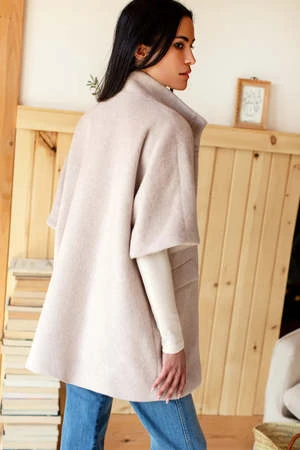 Mabel And MossEmerson Fry Layering Jacket - Sand Wool Mohair 8 Mabel And MossEmerson Fry Layering Jacket - Sand Wool Mohair - Image 6