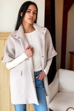 Mabel And MossEmerson Fry Layering Jacket - Sand Wool Mohair 16 Mabel And MossEmerson Fry Layering Jacket - Sand Wool Mohair -ULLA JOHNSON Clothing Shop Emerson Fry Layering Jacket in Sand Wool Mohair 20231027165840 3
