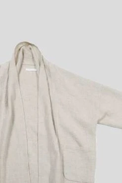 Evam EvaLinen Wool Short Robe - Flax 12 Evam EvaLinen Wool Short Robe - Flax -ULLA JOHNSON Clothing Shop Evam Eva Linen Wool Short Robe Flax 20231102054504