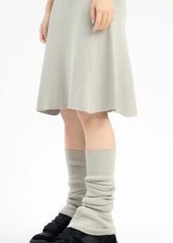 Hyein SeoFOG GREEN DRESS W/ KNEE SOCKS - Grey -ULLA JOHNSON Clothing Shop FOG GREEN DRESS w KNEE SOCKS 20231023034659 2