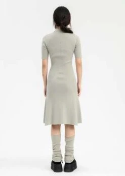 Hyein SeoFOG GREEN DRESS W/ KNEE SOCKS - Grey -ULLA JOHNSON Clothing Shop FOG GREEN DRESS w KNEE SOCKS 20231023034659