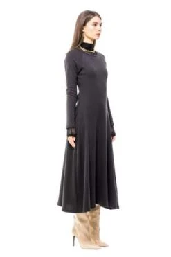 Toit VolantFRANKY DRESS - VINTAGE CHARCOAL -ULLA JOHNSON Clothing Shop FRANKY DRESS 20231012061334 1