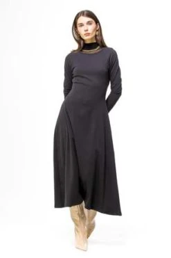 Toit VolantFRANKY DRESS - VINTAGE CHARCOAL -ULLA JOHNSON Clothing Shop FRANKY DRESS 20231012061334 2