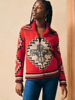 FahertySteven Paul Judd Thunderbird Cardigan - Red