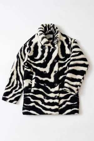 UnknownFleece Blanket Peacoat- Medium - Zebra 2 UnknownFleece Blanket Peacoat- Medium - Zebra