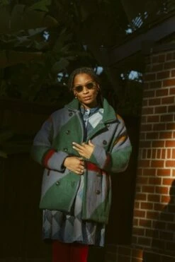 UnknownFleece Blanket Peacoat- Medium - Zebra 8 UnknownFleece Blanket Peacoat- Medium - Zebra -ULLA JOHNSON Clothing Shop Fleece Blanket Peacoat Medium Zebra 20231024160444 1