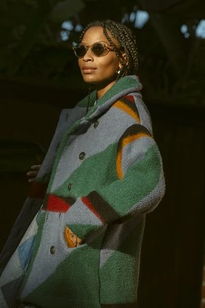 UnknownFleece Blanket Peacoat- Medium - Zebra 5 UnknownFleece Blanket Peacoat- Medium - Zebra - Image 4