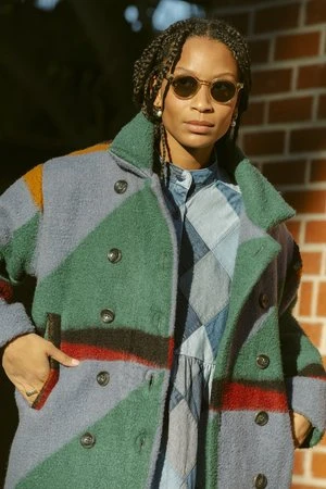 UnknownFleece Blanket Peacoat- Medium - Zebra 6 UnknownFleece Blanket Peacoat- Medium - Zebra - Image 5