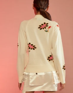 CYNTHIA ROWLEYFlor Cashmere Sweater - White Multi 12 CYNTHIA ROWLEYFlor Cashmere Sweater - White Multi -ULLA JOHNSON Clothing Shop Flor Cashmere Sweater 20231101164257 1