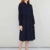 FOLKLoom Dress - Navy -ULLA JOHNSON Clothing Shop Folk Loom Dress in Navy 20230905111256