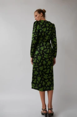 No.6Franca Dress - Grass Vineyard -ULLA JOHNSON Clothing Shop Franca Dress Grass Vineyard 20231016224253 1