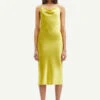 SAMSØE SAMSØE Samsøe & SamsøeFredericka Long Dress - Celery -ULLA JOHNSON Clothing Shop Fredericka Long Dress Celery 20230809214252