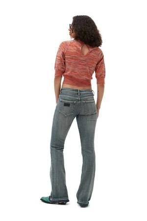 GanniMerino Mouline Cropped Top - Vibrant Orange 5 GanniMerino Mouline Cropped Top - Vibrant Orange - Image 3