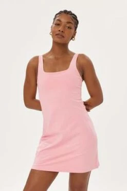 Girlfriend CollectiveCandy Tommy Dress - Pink 10 Girlfriend CollectiveCandy Tommy Dress - Pink -ULLA JOHNSON Clothing Shop Girlfriend Collective Candy Tommy Dress Pink 20230823061306 1