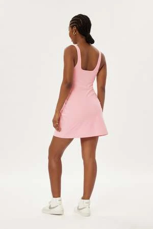 Girlfriend CollectiveCandy Tommy Dress - Pink 5 Girlfriend CollectiveCandy Tommy Dress - Pink - Image 3