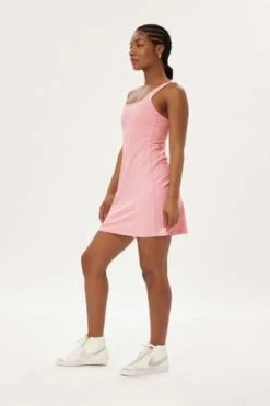 Girlfriend CollectiveCandy Tommy Dress - Pink 13 Girlfriend CollectiveCandy Tommy Dress - Pink -ULLA JOHNSON Clothing Shop Girlfriend Collective Candy Tommy Dress Pink 20230823061308