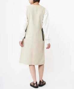 GramicciCanvas Mid-length Dress - Dusty Black -ULLA JOHNSON Clothing Shop Gramicci CANVAS MID LENGTH DRESS DUSTY BLACK 20230929065108 1