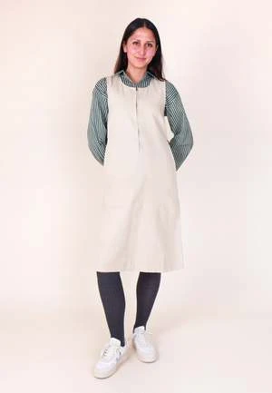 GramicciCanvas Mid-Length Dress - Dusty Greige 3 GramicciCanvas Mid-Length Dress - Dusty Greige